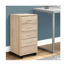 5 Drawer Wooden Filing Drawer Cabinet