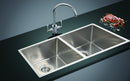 Double Square Cube Stainless Steel Sink 865 x 440mm