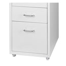 5 Drawers Portable Cabinet Rack Storage Steel Stackable Stand White
