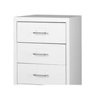 5 Drawers Portable Cabinet Rack Storage Steel Stackable Stand White