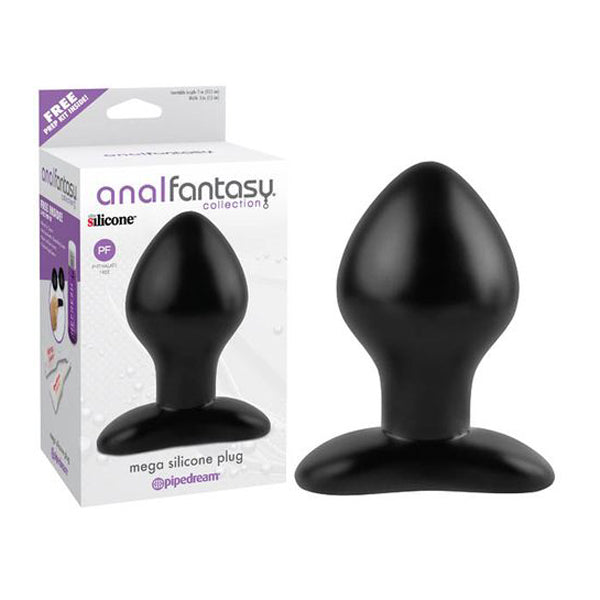 5 Inches Anal Fantasy Collection Mega Silicone Butt Plug Black