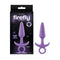 5 Inches Firefly Princeglow In Medium Butt Plug With Ring Pull Purple