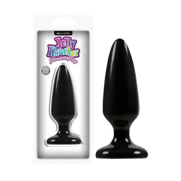 5 Inches Jelly Rancher Pleasure Black Medium Butt Plug