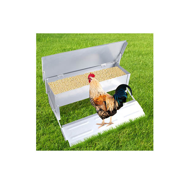 5Kg Automatic Chicken Feeder Self Open Poultry Alumnium Treadle