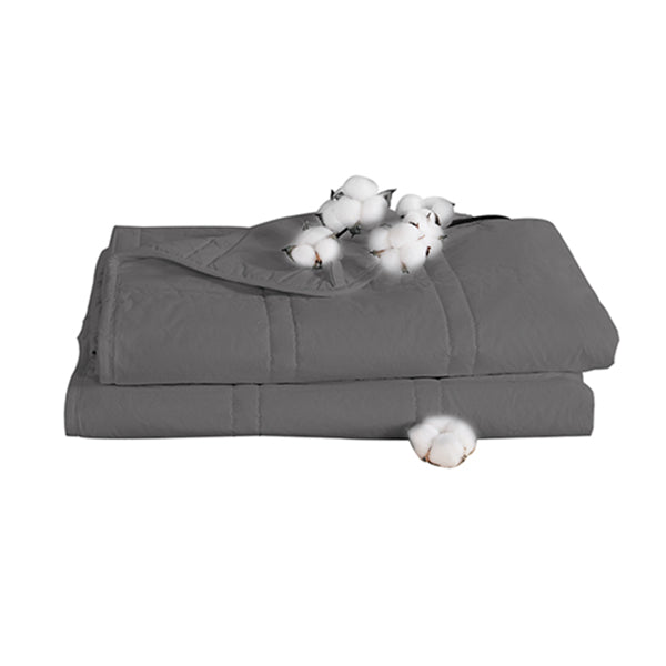5 Kg Weighted Blanket Cotton Deep Relax Relief Grey