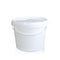 10X Bucket Plastic Empty White Food Grade Handle Lid Large Pail