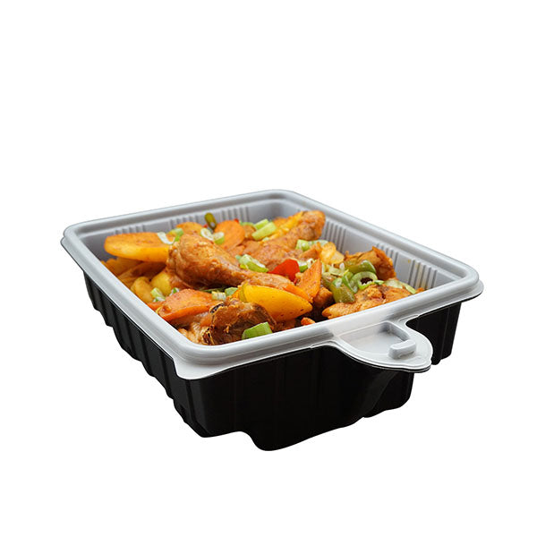 5 Pack Heating Lunch Box Container 33Cm Rectangle