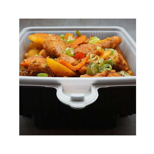 5 Pack Heating Lunch Box Container 33Cm Rectangle
