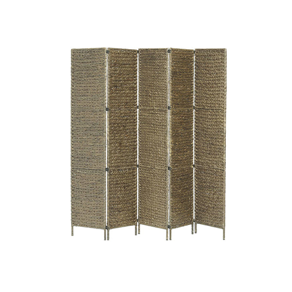 5 Panel Room Divider Water Hyacinth