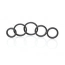 5 Pc Boneyard Silicone Ring Kit Black