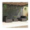 5 Pcs Patio Coffee Table Dining Set With Cushions Poly Rattan