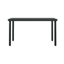 5 Piece Aesthetic Black Garden Dining Set