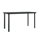 5 Piece Black Garden Dining Set