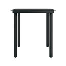 5 Piece Black Garden Dining Set