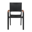 5 Piece Black Stylish Garden Dining Set
