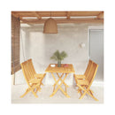 5 Piece Dining Garden Set Solid Teak Wood