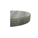 5 Piece Garden Bar Set Poly Rattan Grey