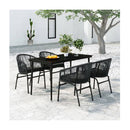 5 Piece Anthracite Garden Dining Set