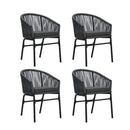 5 Piece Garden Dining Set Anthracite