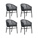 5 Piece Anthracite Garden Dining Set