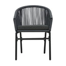 5 Piece Garden Dining Set Anthracite