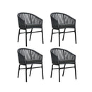 5 Piece Anthracite Garden Dining Set