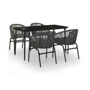 5 Piece Anthracite Garden Dining Set