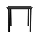 5 Piece Stylish Garden Dining Set Black