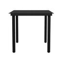 Garden Dining Set Black 5 Piece