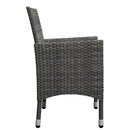 5 Piece Garden Dining Set Grey