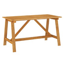 5 Piece Garden Dining Set Solid Acacia Wood With An Oil Finish