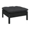 5 Piece Garden Lounge Set Black Pinewood With Cushions