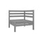 5 Piece Garden Lounge Set Solid Pinewood Grey