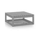 5 Piece Garden Lounge Set Grey Solid Pinewood