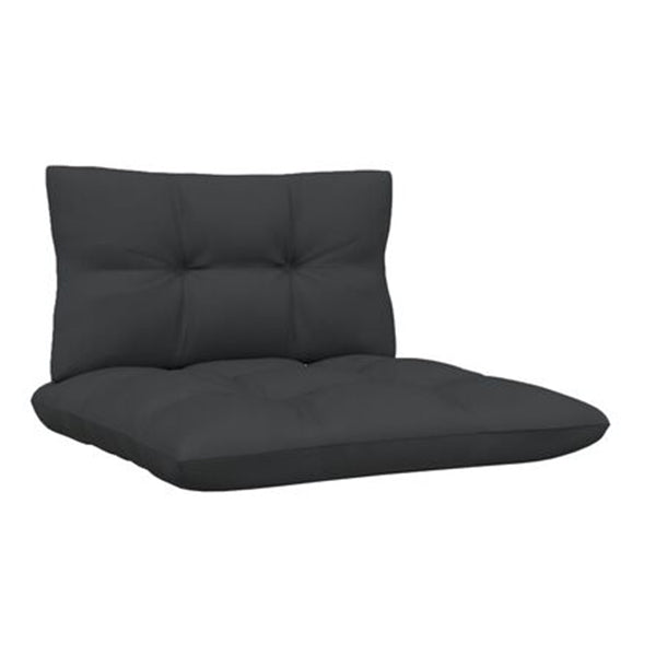 5 Piece Garden Lounge Set Pinewood With Anthracite Cushions