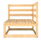 5 Piece Garden Lounge Set Solid Pinewood