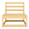 5 Piece Garden Lounge Set Solid Pinewood