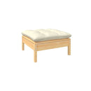 5 Piece Garden Lounge Set With Cream Cushions
