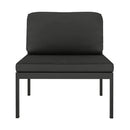 5 Piece Garden Lounge Set With Cushions Aluminium Anthracite