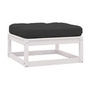 5 Piece Garden Lounge Set Solid Pinewood With Cushions
