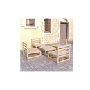 5 Piece Garden Lounge Solid Pinewood Set