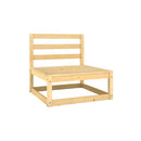 5 Piece Garden Lounge Solid Pinewood Set