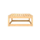5 Piece Garden Set Solid Pinewood Lounge