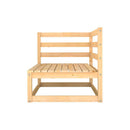 5 Piece Garden Set Solid Pinewood Lounge