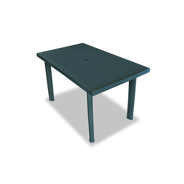 5 Piece Outdoor Dining Set Plastic Green