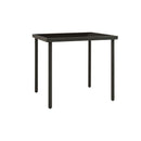 5 Piece Outdoor Dining Set Steel Black And Anthracite