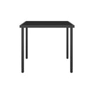 5 Piece Outdoor Dining Set Steel Black And Anthracite