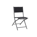 5 Piece Outdoor Dining Set Steel Black And Anthracite