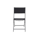5 Piece Outdoor Dining Set Steel Black And Anthracite