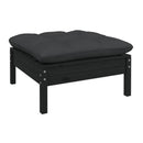 5 Piece Pinewood Garden Lounge Set With Anthracite Cushions
